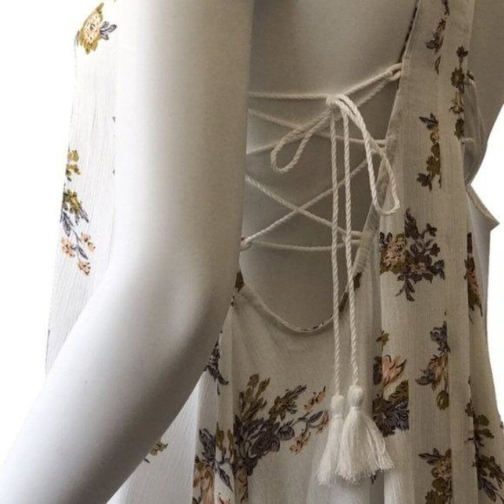 Floral Tunic Dress With Tie Side Detail - Picture 3 of 5